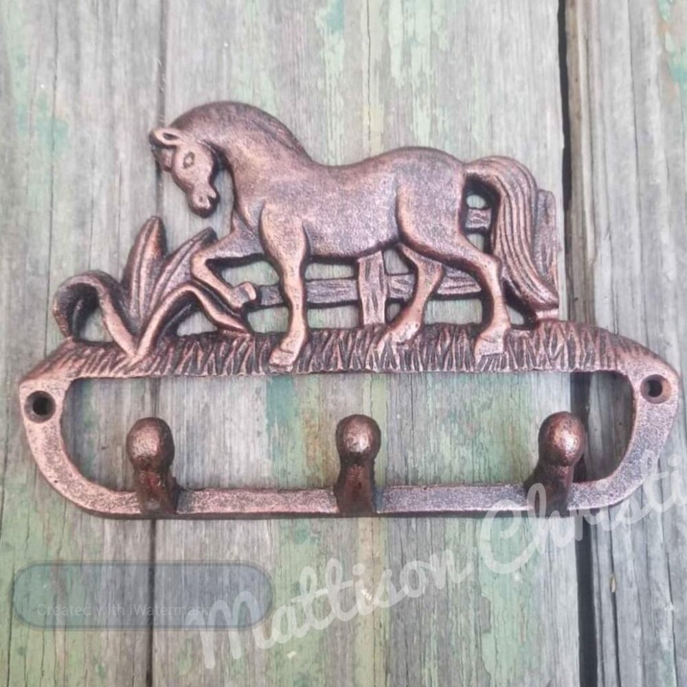 Horse Cast Iron Key Rack